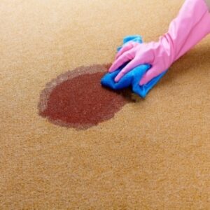 How to remove red wine stain from carpet