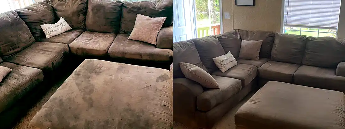 Gainesville Furniture Cleaning Services Before After