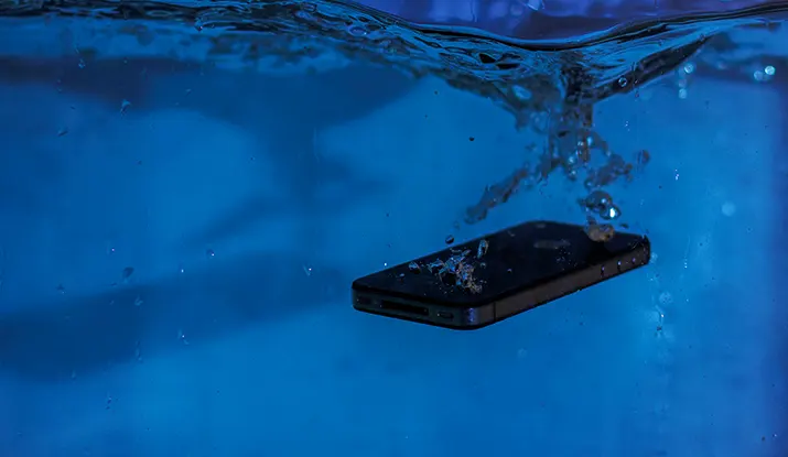 wet cellphone stuff after flood
