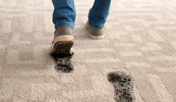 Removing Muddy Footsteps From Gainesville Carpets