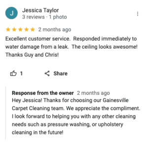 Client's review